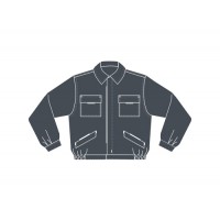 BLUSAO HR AB/FECHO B/CANETA CINZA * BLUSAO HR AB/FECHO B/CANETA CINZA *